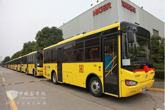 　1200台出口沙特的海格客车整装待发