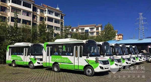 东风汽车股份首批20辆纯电动客车交付丽江公交