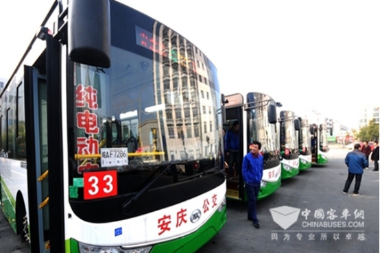 安凯客车，让安庆首条纯电动公交线路跑起来!