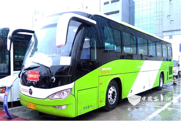 搭载玉柴欧六动力的北京八方达公交车