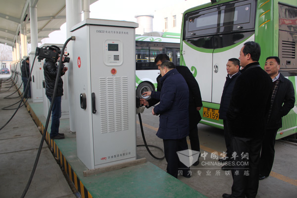 邢台沙河市首批157辆纯电动公交正式上线