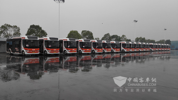 浙江永康上线的中车时代电动8米纯电动