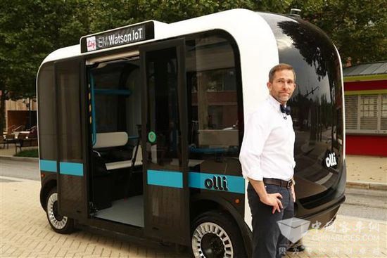 世界首辆3D打印公交车 可进行人车对话