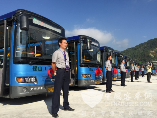 恒通首批8.5米ITS巴士落户云南保山