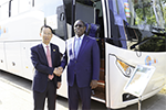 塞内加尔总统萨勒参访海格客车