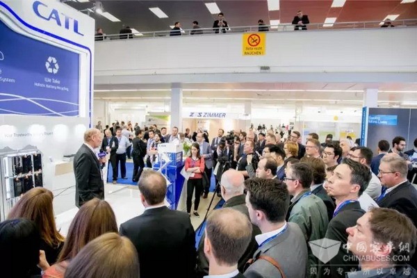 欧洲首秀，CATL亮相2017年欧洲电池展