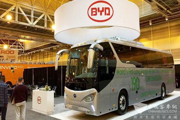 比亚迪建立纯电动客车全球应用推广基地