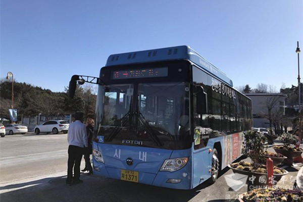 中国新能源客车首次进入韩国市场 福田欧辉助阵2018平昌冬奥诠释绿色品质