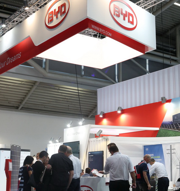 比亚迪新能源解决方案惊艳亮相Intersolar Europe 2018