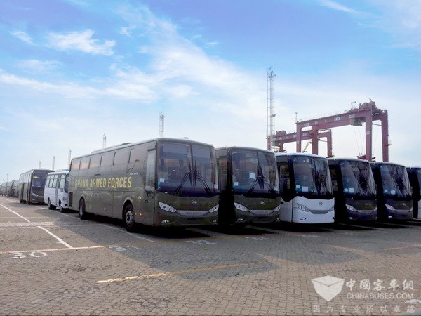 50辆安凯A8出口加纳服务国防运输