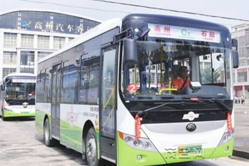 广东茂名：开通首条纯电动城乡公交线