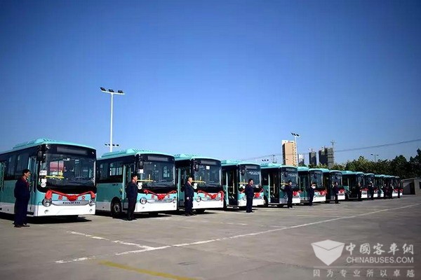 安徽肥西：再添65辆安凯新能源公交车