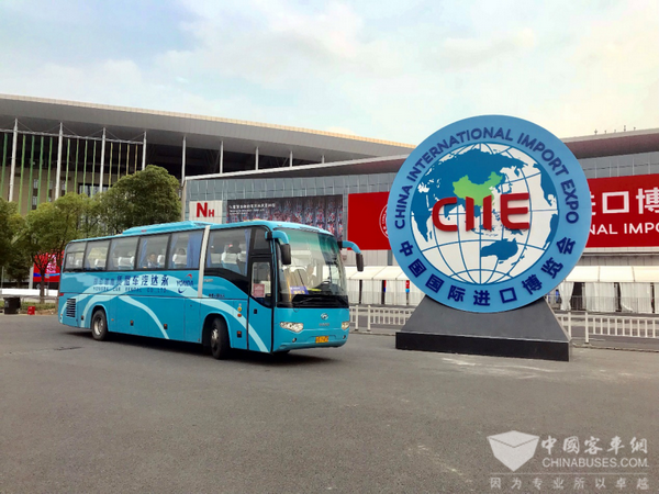 “一带一路”引领新机遇 百辆海格客车护航进博会