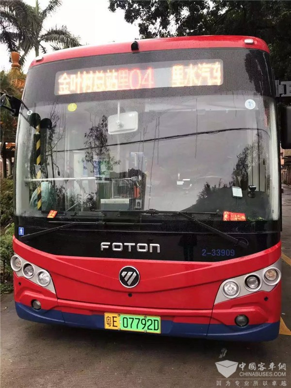 “家门口的合作” 佛山里水里04公交车全线更换福田欧辉客车