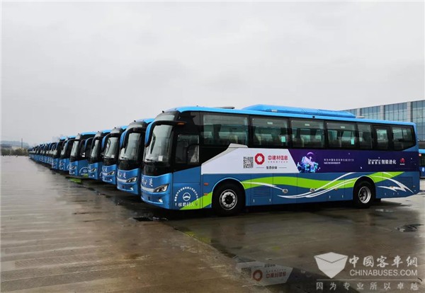 独具科技范儿！金龙纯电动客车服务华为中国生态伙伴大会