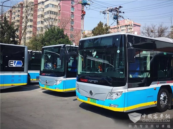 北京市87、89线路运营的61辆公交车更换为福田欧辉新能源客车