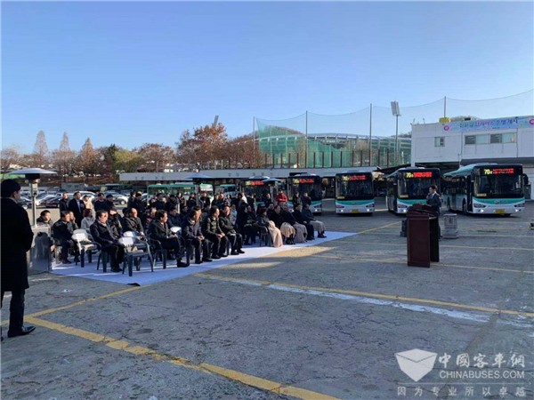 当地市场保有量第一! 苏州金龙纯电动公交再付韩国