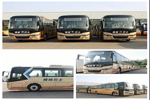 畅行林中之城 50台中通纯电动豪华大巴奔赴湖南郴州