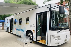 欧辉抗疫“战车”开入朝阳为居民提供”应检尽检，愿检尽检“服务