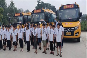 福田欧辉与柘城县清华园学校联合开展消防演练