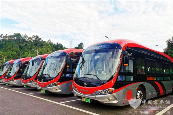 高颜值 大容量 银隆新能源海豚公交再入乐山