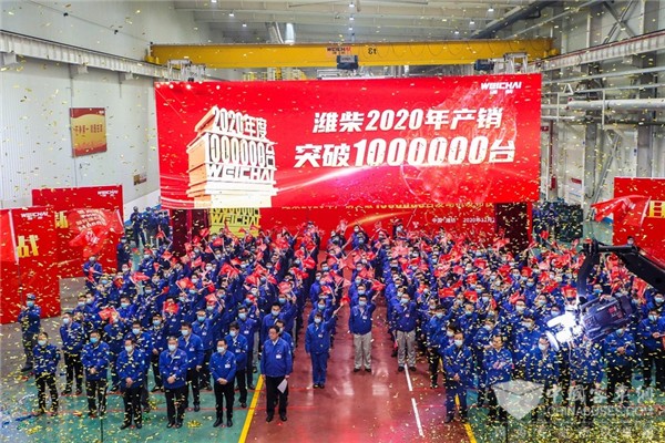 见证“潍柴速度” 2020年发动机产销突破100万台！