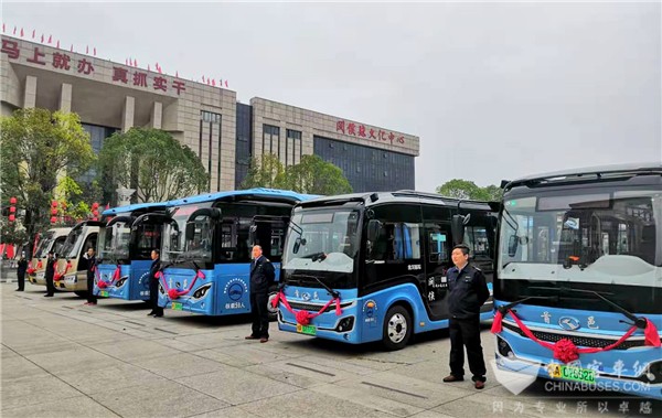 以公交提升城市美感 37辆金龙“绿色”公交闽侯上线