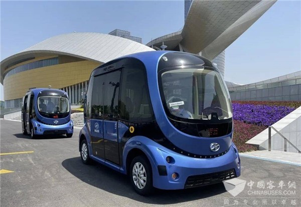 面向公众开放体验 首批苏州金龙5G无人驾驶巴士太湖畔试运行 