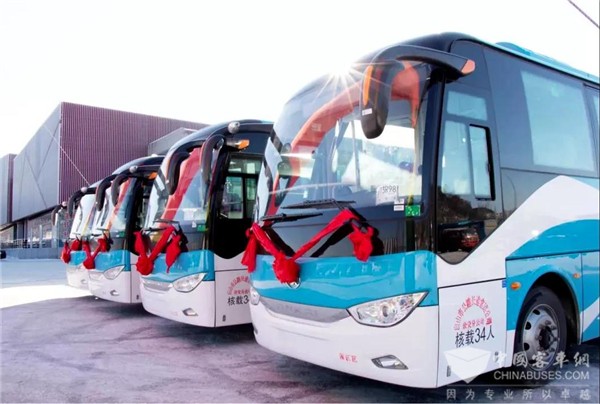 无惧-30℃极寒！55辆安凯纯电动客车驶入吉林白山