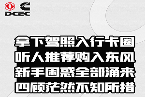 萌新求带！东风康明斯一体化动力链：我来！