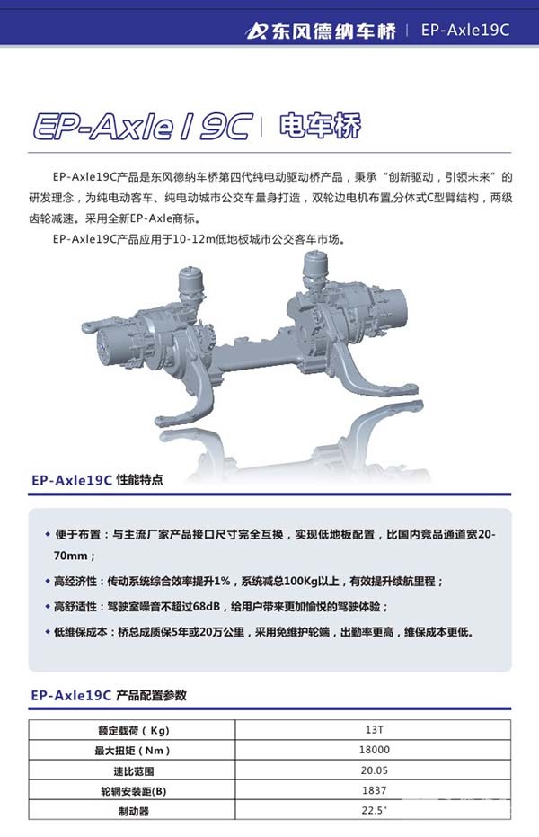 东风德纳 电车桥 EP19C