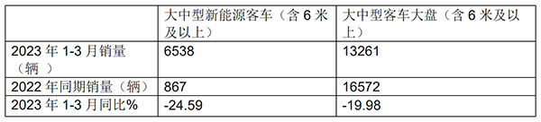 大中型 新能源客车 销量 排位赛