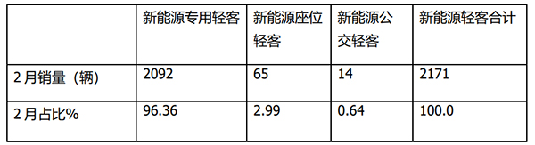 新能源轻客市场 终端市场 销售