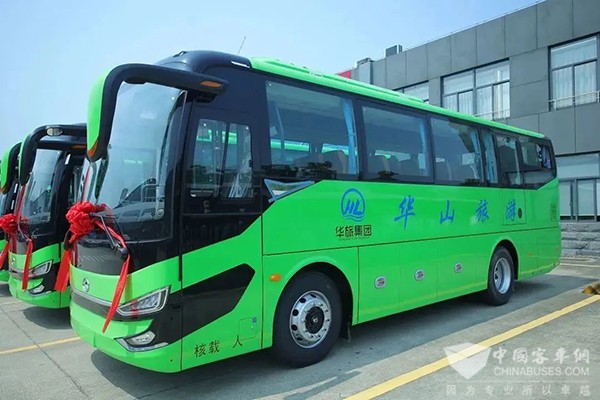 金龙客车 捷冠5代 批量交付 华山风景名胜区