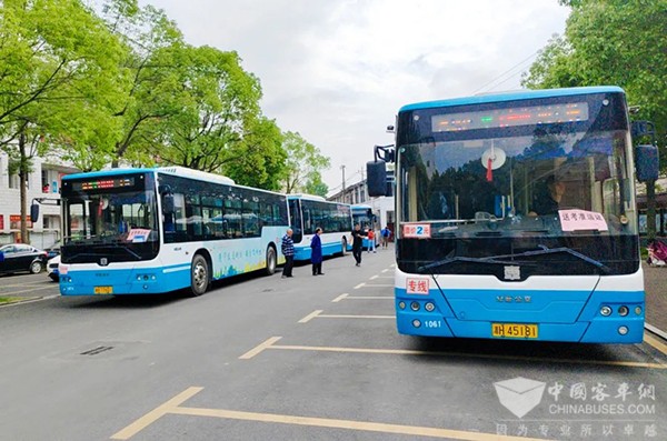 中车电动 新能源客车 护航高考 送考服务