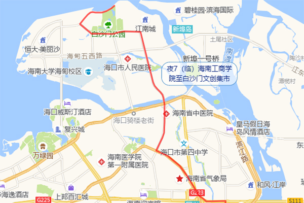 直抵白沙门文创市集！海口公交试运营3条特色公交大站快线