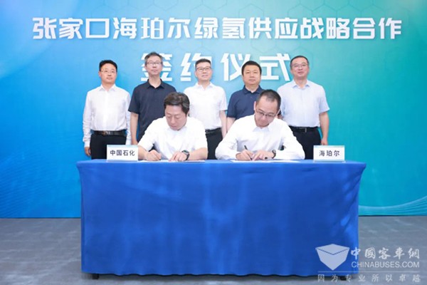 亿华通 海珀尔新能源 中国石化 中油新能源 张家口交投