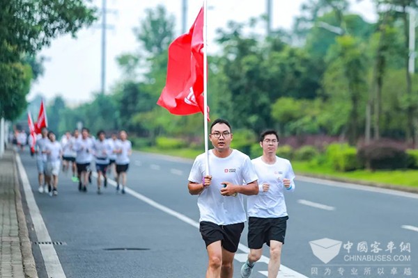 中车电动 成立十六周年 欢乐跑 建党102周年