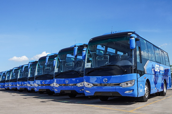 金旅客车批量交付天津安瑞达 拓宽业务模式转型新思路