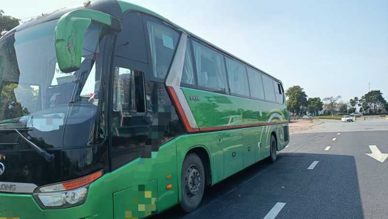 2018年8月 可双档国四粤牌12米51座高一级大金龙6129气囊中门车