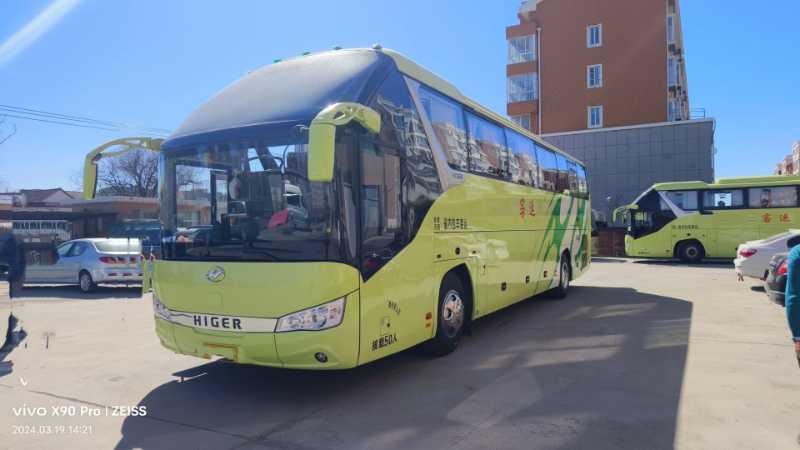 2024年2月 准新国六最新款50座锅炉暖气海格6122气囊中门