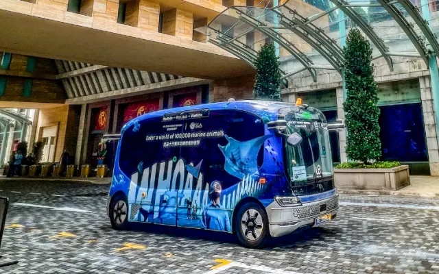 新加坡引入自动驾驶接驳服务 文远小巴成圣淘沙名胜世界旅游新体验