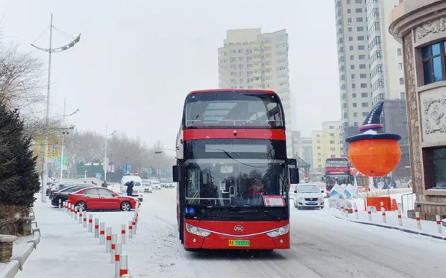 安凯巴士“开”进哈尔滨 冰雪盛会氛围感拉满