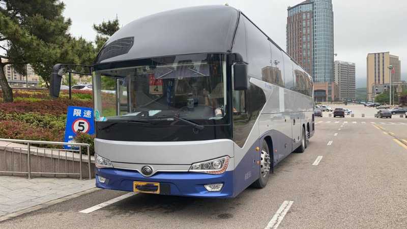 2019年10月东北配56座后吊轮宇通6148气囊暖气旅游车