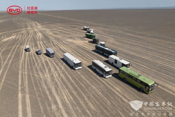 极端高温！比亚迪全新客车于吐鲁番完成极限测试