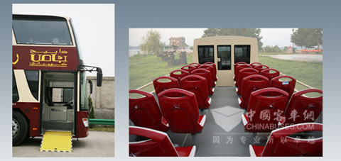 安凯HFF6110GS-1双层敞篷城市观光客车细节图