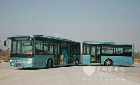 安凯高档BRT公交客车批量出口伊朗