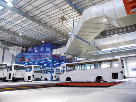 上饶客车生产线