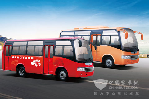 恒通客车近期全新推出了CKZ6605CD3、CKZ6665D3经典六米中巴