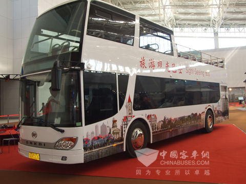 安凯双层敞篷观光大巴